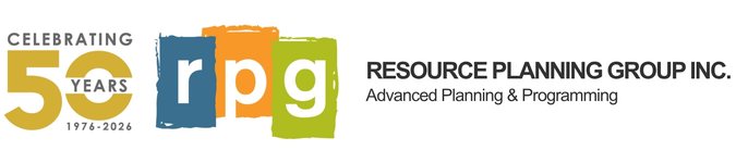 Resource Planning Group (RPG) 50th logo